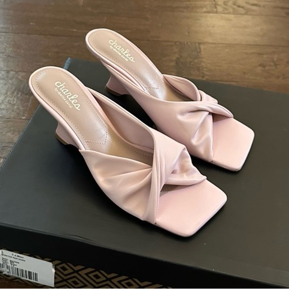 Charles David- Women's Pink Heeled Sandal size 7.5-Bertha style Brand New - Picture 7 of 13